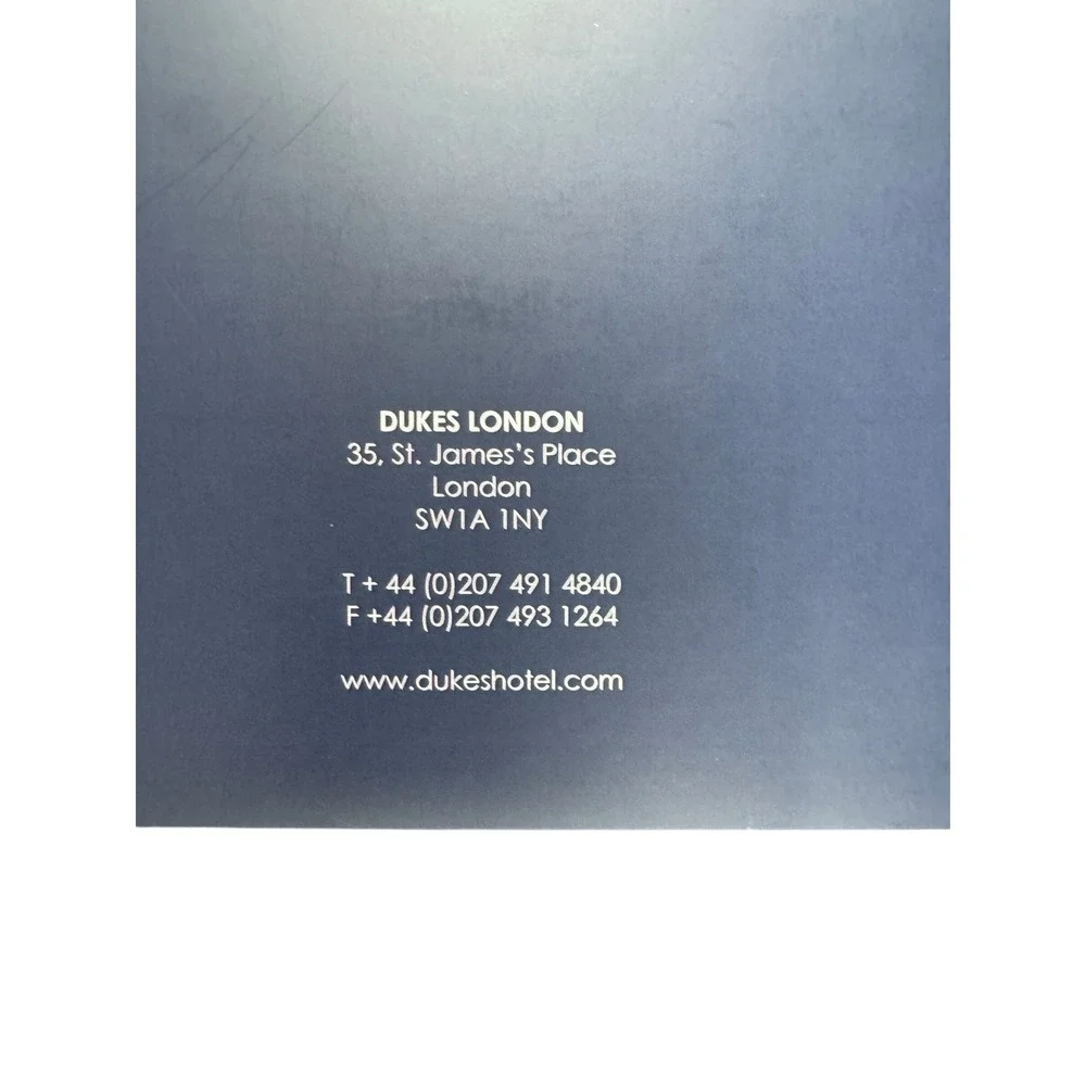 Dukes London Luxury Stationery Folder‎ Writing Set Navy Blue British Hotel